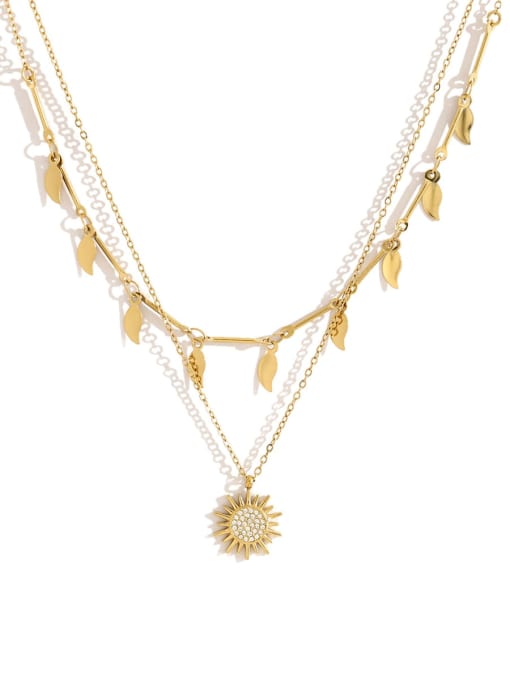Geometric Layered Necklace