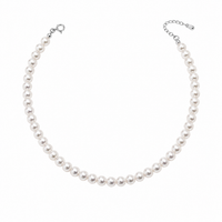 FRESHWATER PEARL WHITE SIMPLE NECKLACE
