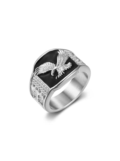MAXIMALIST STEEL EAGLE RING