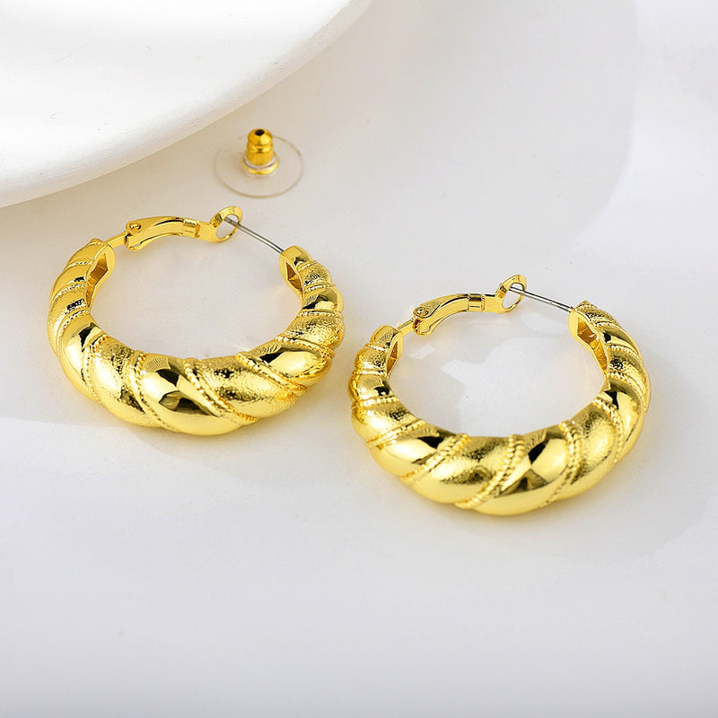 Shiny Golden Dubai Earrings