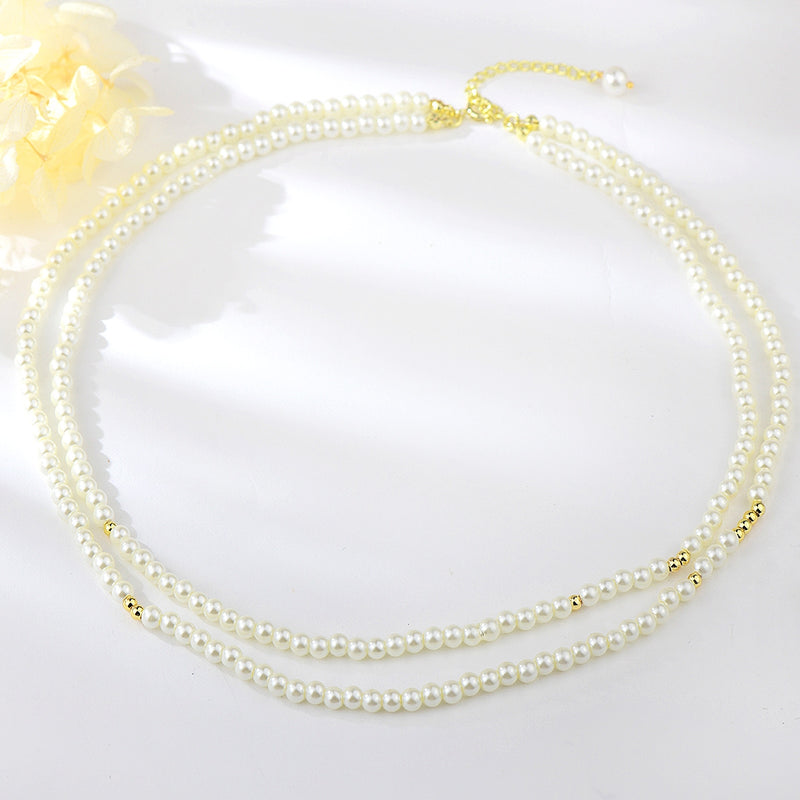 Minimalist Shell Pearl Necklace