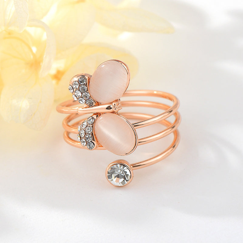 Brilliant Pink Opal Ring