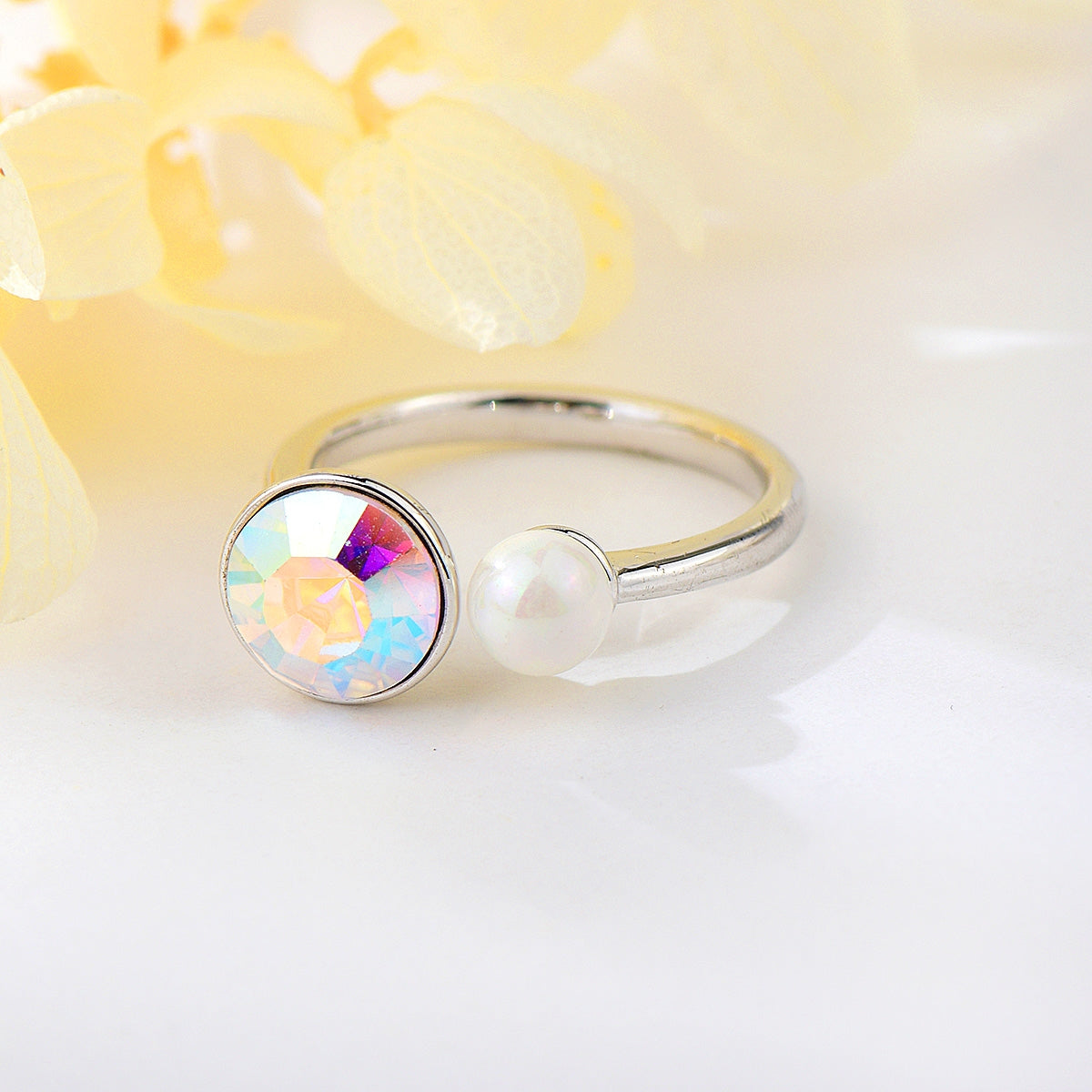 Shiny White Ring