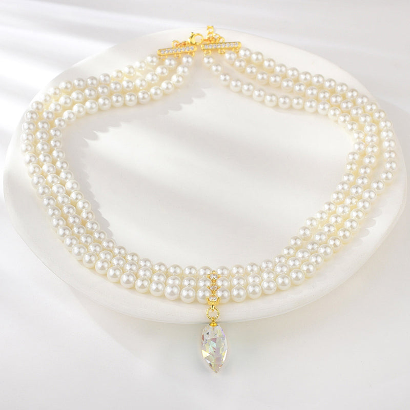 Big Shell Pearl Necklace