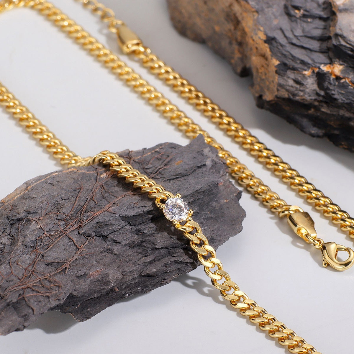 Long Cubic Zirconia Necklace