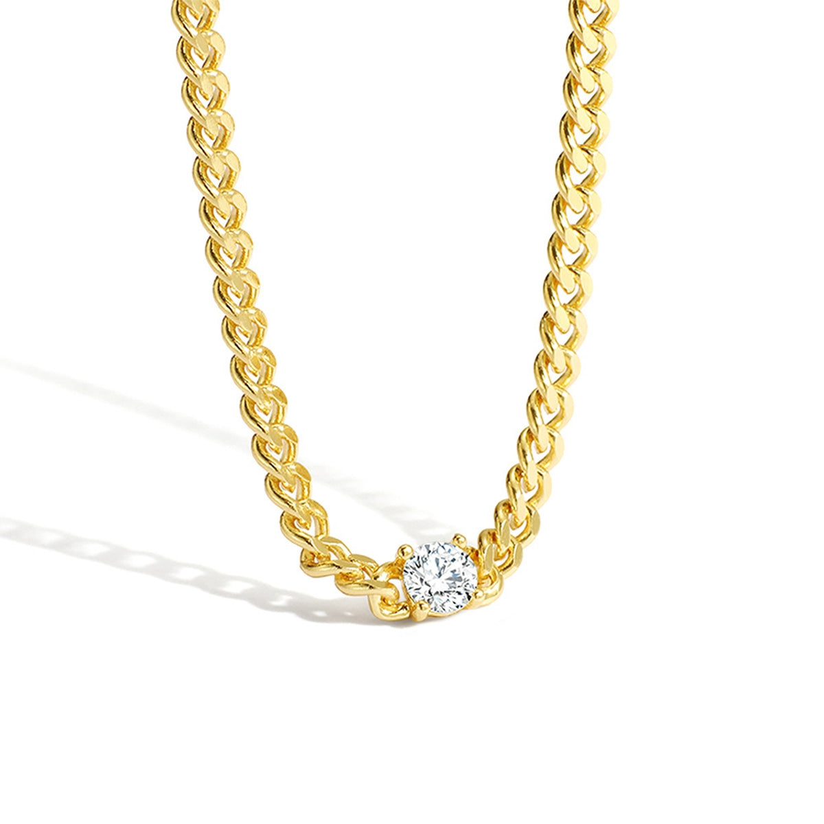 Long Cubic Zirconia Necklace