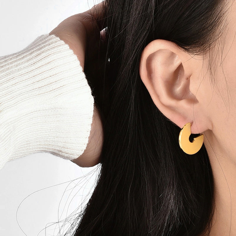Slender Golden Earrings