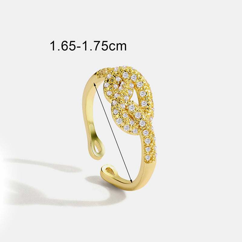 Charming Gold Plated Adjustable Ring