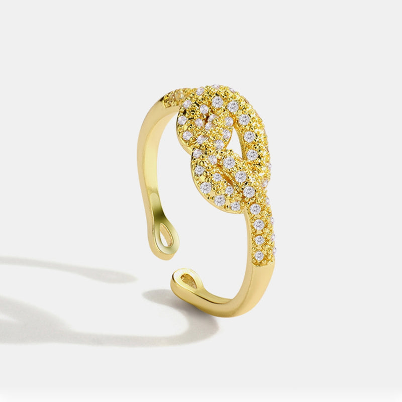 Charming Gold Plated Adjustable Ring
