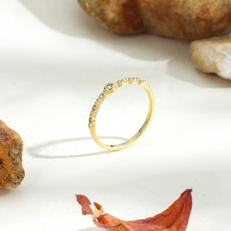 Cute Delicate Gold Plated Ring