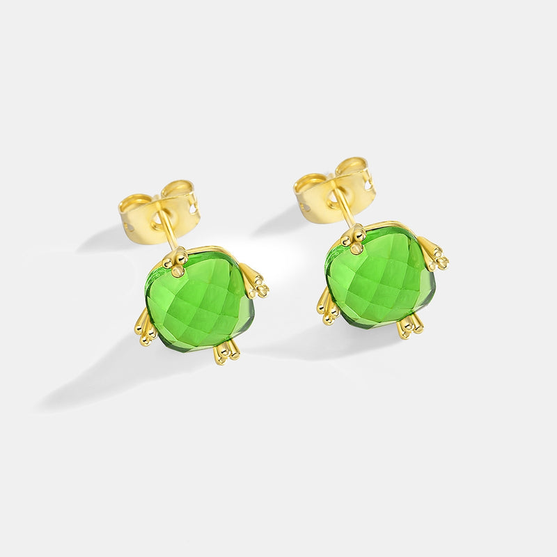Green Delicate Earrings