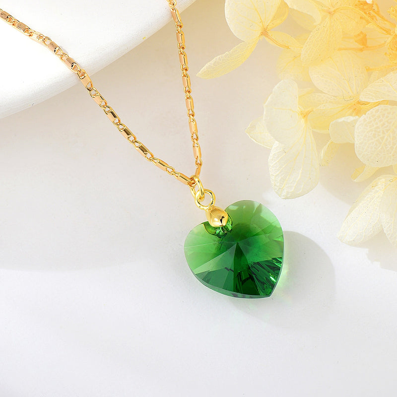 Green Heart Necklace